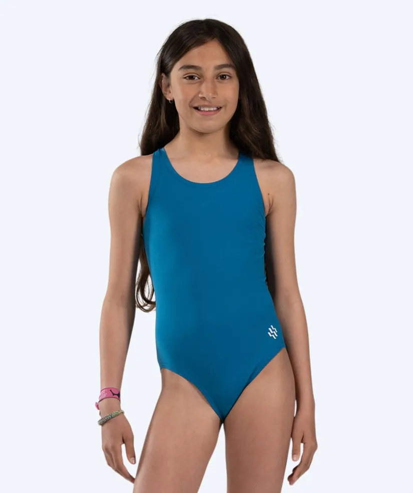 New Watery badedragt til piger - Eco Poolparty - Nordic Blue