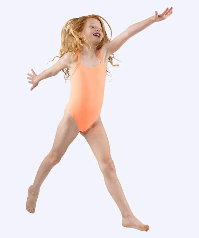 Hot Watery badedragt til piger - Freestyler Solid - Coral