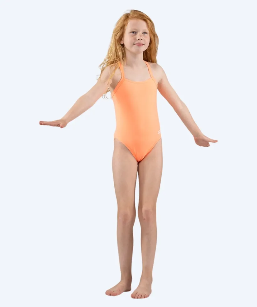 Hot Watery badedragt til piger - Freestyler Solid - Coral