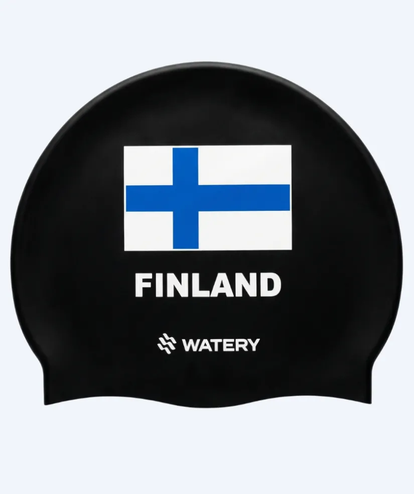 Sale Watery badehætte - Finland - Sort