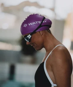 Online Watery badehætte (fra 10 år) - Signature - Violet