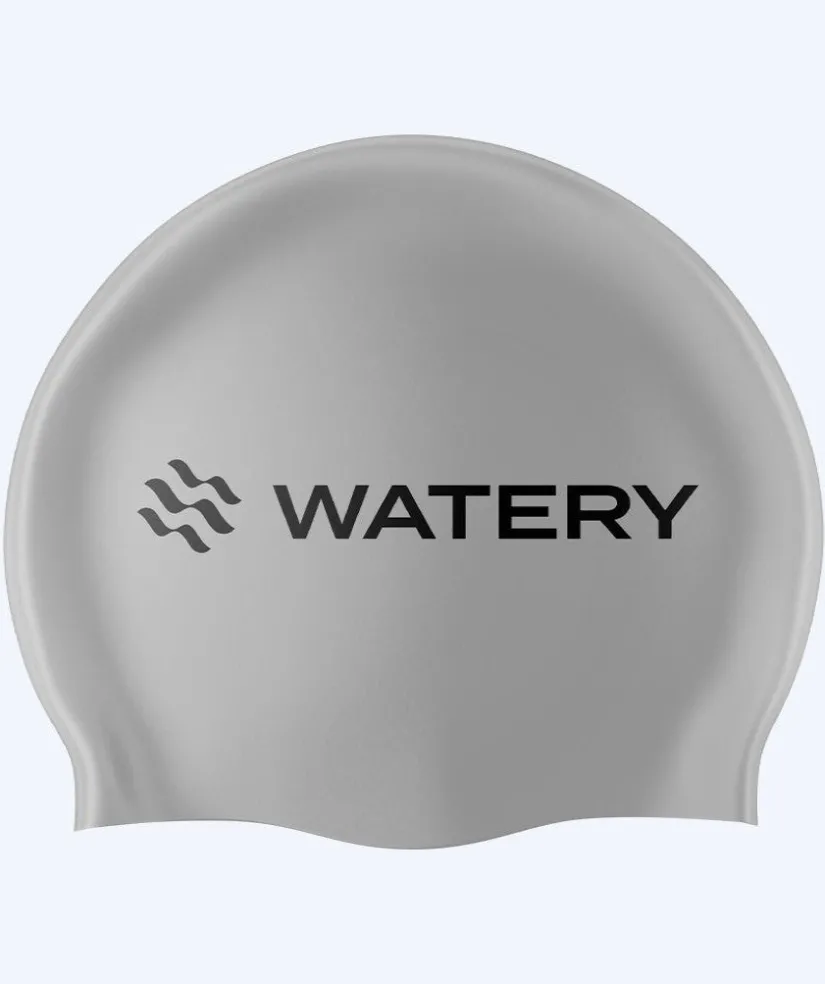 Clearance Watery badehætte (fra 10 år) - Signature Latex - Sølv