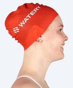 Online Watery badehætte (fra 10 år) - Signature - Rød