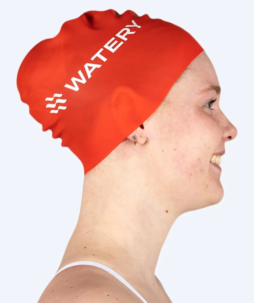 Online Watery badehætte (fra 10 år) - Signature - Rød