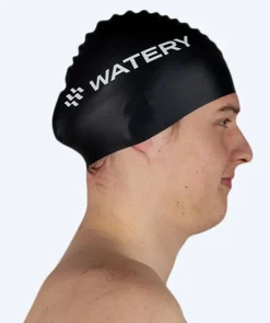 New Watery badehætte (fra 10 år) - Signature - Sort