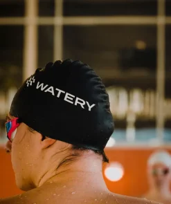 New Watery badehætte (fra 10 år) - Signature - Sort