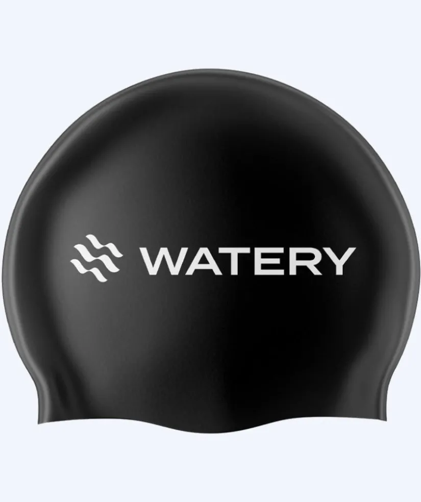 New Watery badehætte (fra 10 år) - Signature - Sort
