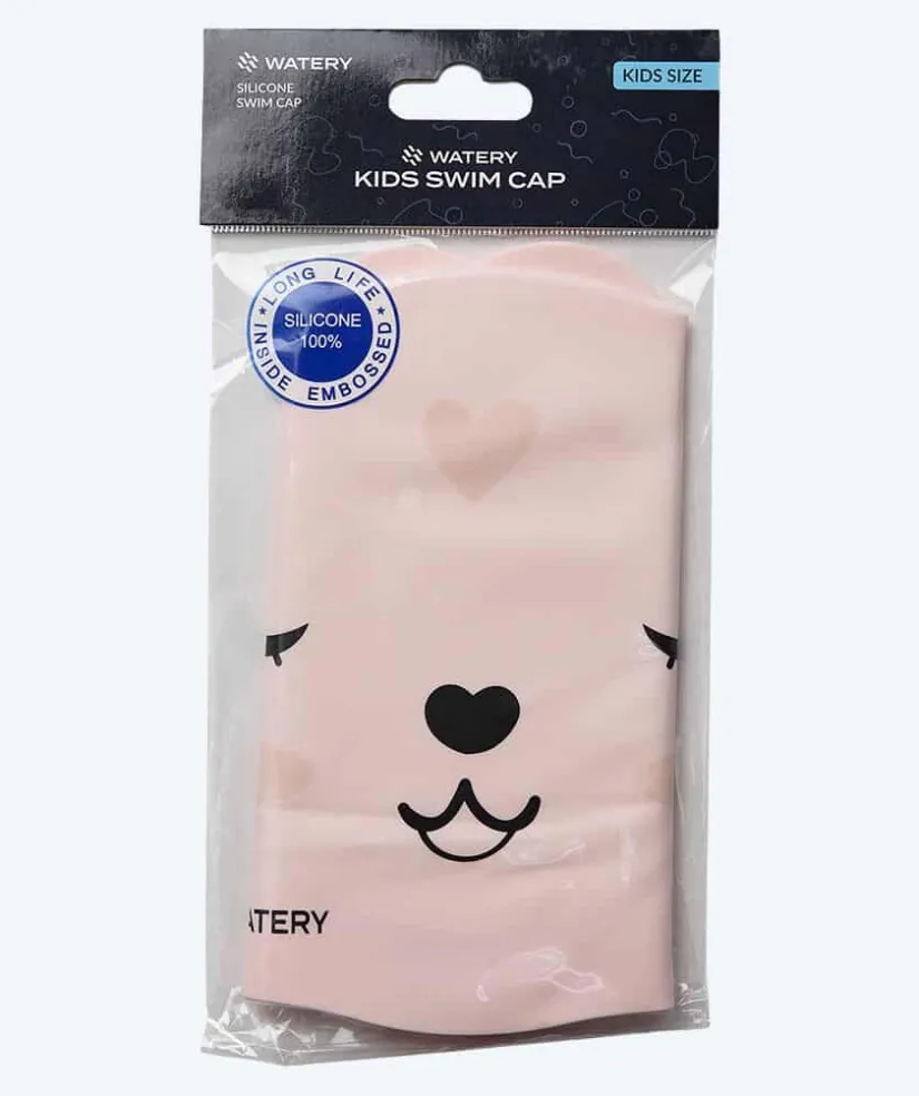 Outlet Watery badehætte til børn - Dashers - Teddy (Lyserød)