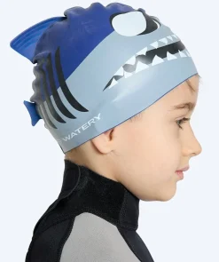 Discount Watery badehætte til børn - Dashers - Shark (Blå/grå)