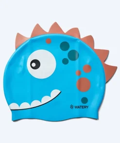 Watery badehætte til børn - Dashers - Dino (Lyseblå)