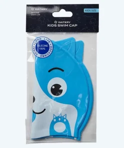 Watery badehætte til børn - Dashers - Cat (Lyseblå)