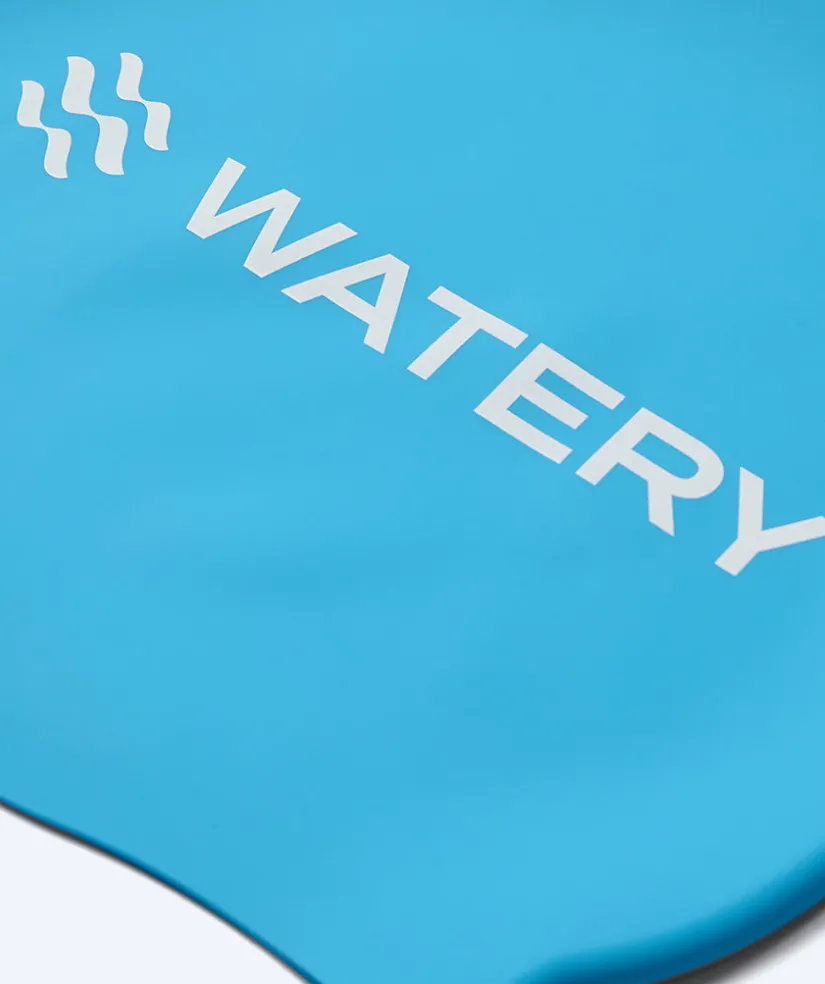 Hot Watery badehætte til børn (3-10) - Signature - Lyseblå