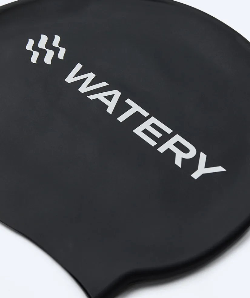 New Watery badehætte til børn (3-10) - Signature - Sort