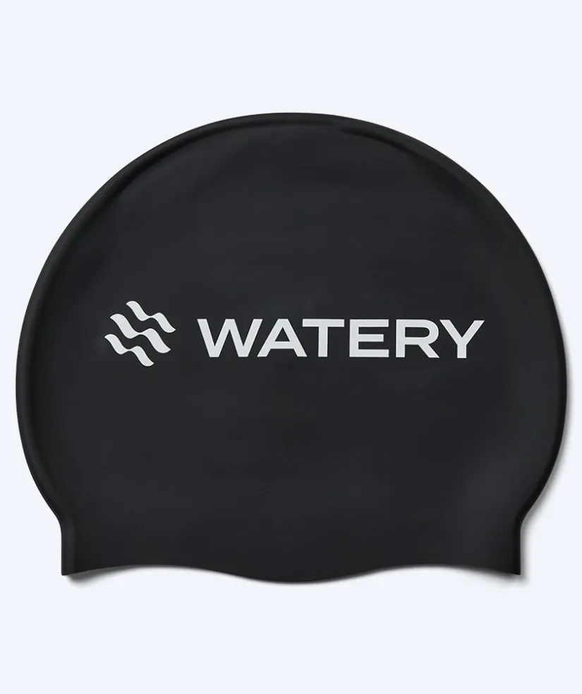 New Watery badehætte til børn (3-10) - Signature - Sort