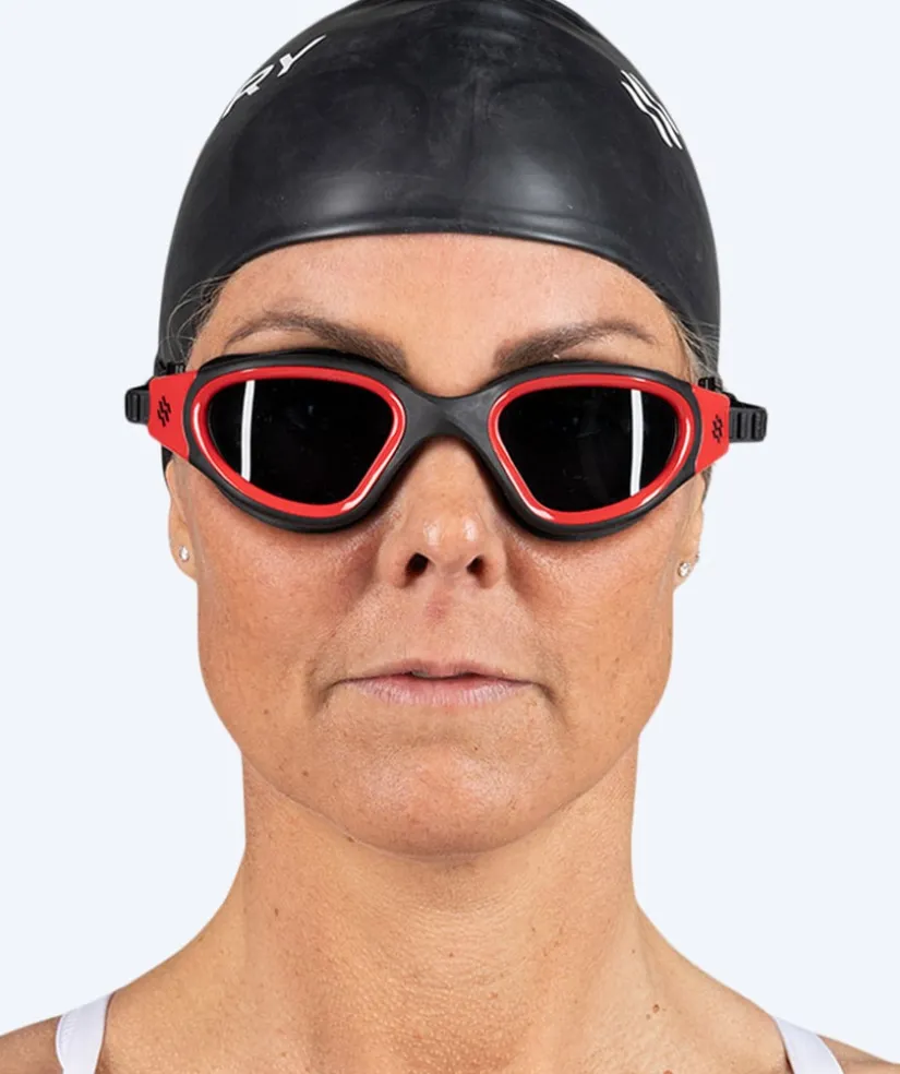 Hot Watery badehætte til langt hår - Signature - Sort