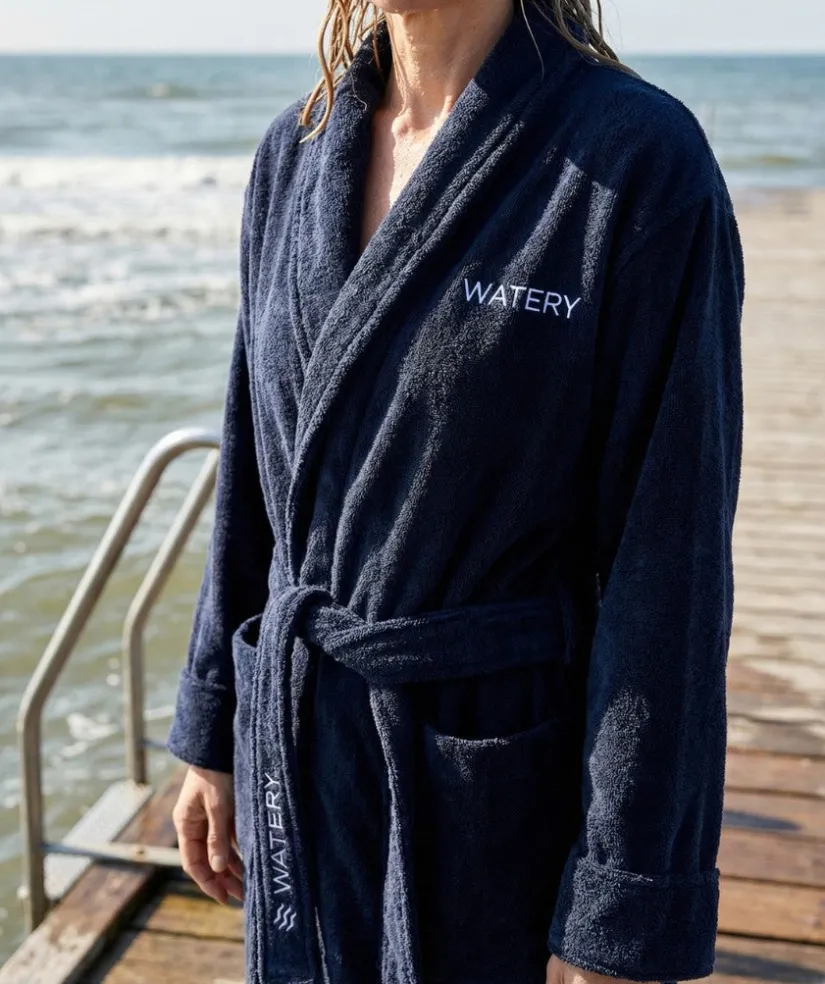 Best Watery badekåbe til kvinder - Mariana - Mørkeblå