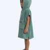 Hot Watery badeponcho til børn (1-6) - Bomuld - Forest Green