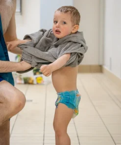 Best Watery badeponcho til børn (1-6) - Bomuld - Lilla