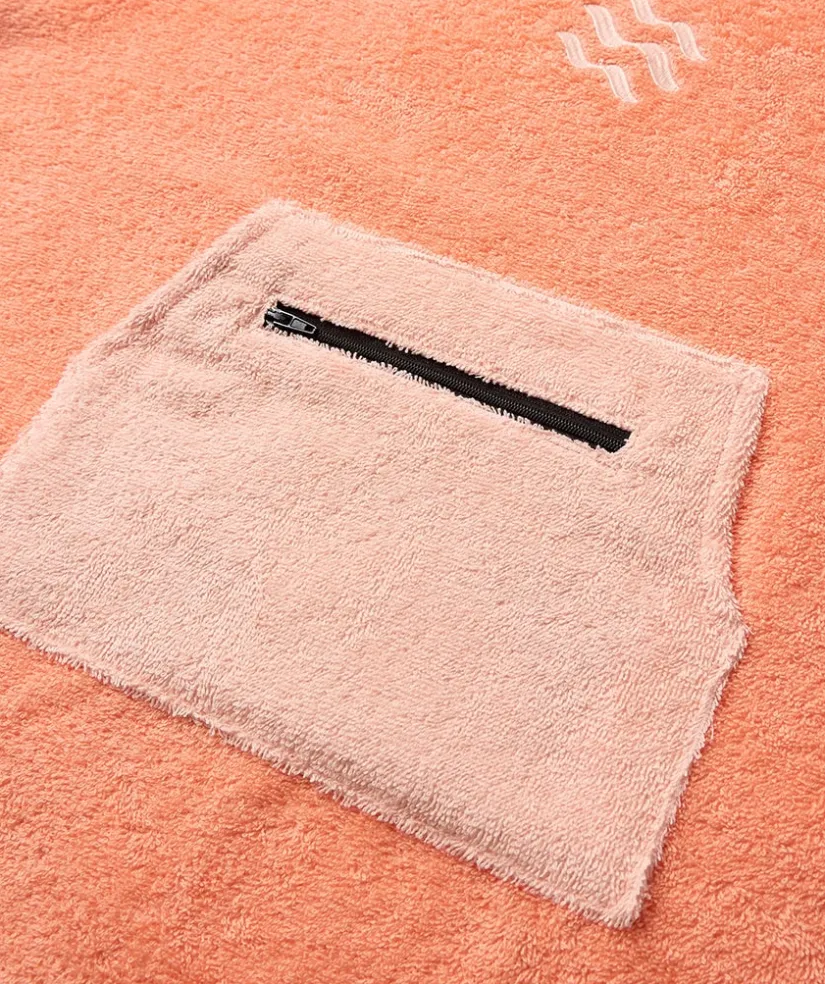 Clearance Watery badeponcho til børn (1-6) - Bomuld - Atlantic Pink