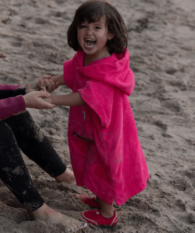 Sale Watery badeponcho til børn (1-6) - Bomuld - Sort