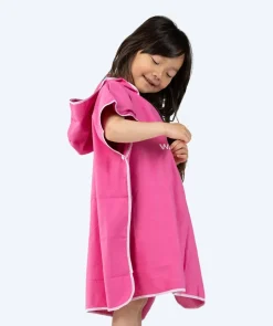 Clearance Watery badeponcho til børn (1-6) - Microfiber - Pink
