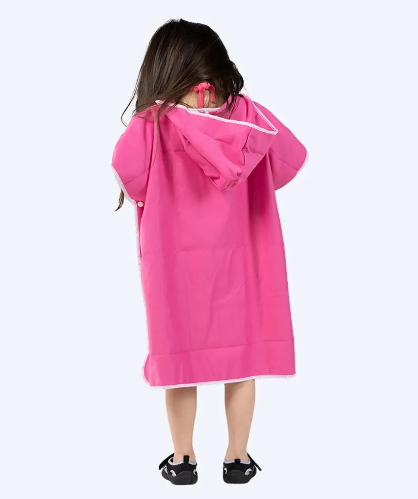Clearance Watery badeponcho til børn (1-6) - Microfiber - Pink