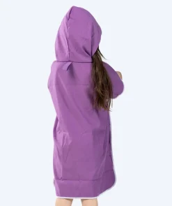 Watery badeponcho til børn (1-6) - Microfiber - Lilla