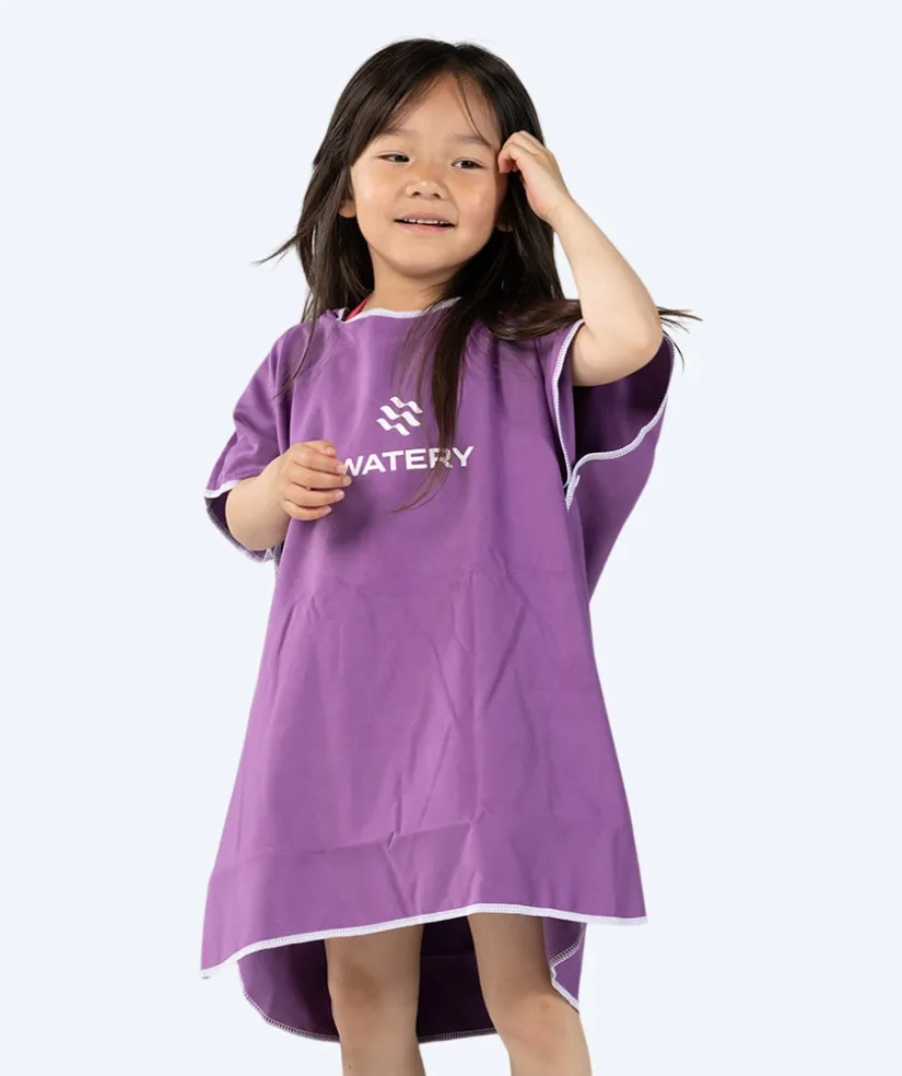 Watery badeponcho til børn (1-6) - Microfiber - Lilla