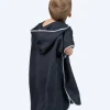 Hot Watery badeponcho til børn (1-6) - Microfiber - Sort