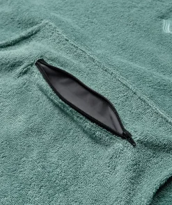 Online Watery badeponcho til junior (6-15) - Bomuld - Forest Green