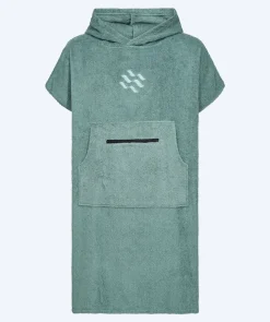 Online Watery badeponcho til junior (6-15) - Bomuld - Forest Green