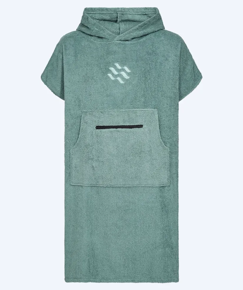 Online Watery badeponcho til junior (6-15) - Bomuld - Forest Green