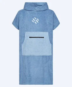 Online Watery badeponcho til junior (6-15) - Bomuld - Atlantic Blue