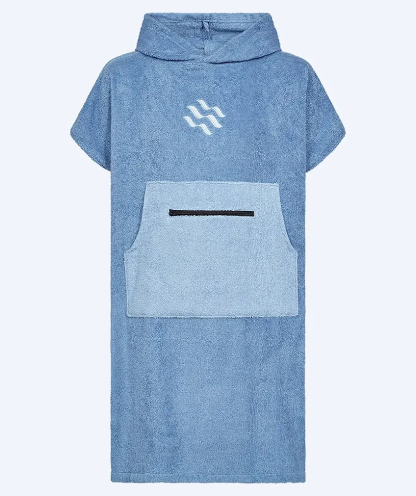 Online Watery badeponcho til junior (6-15) - Bomuld - Atlantic Blue