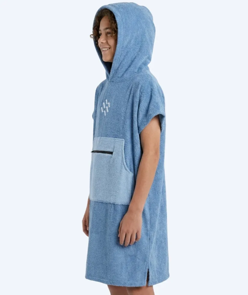 Online Watery badeponcho til junior (6-15) - Bomuld - Atlantic Blue