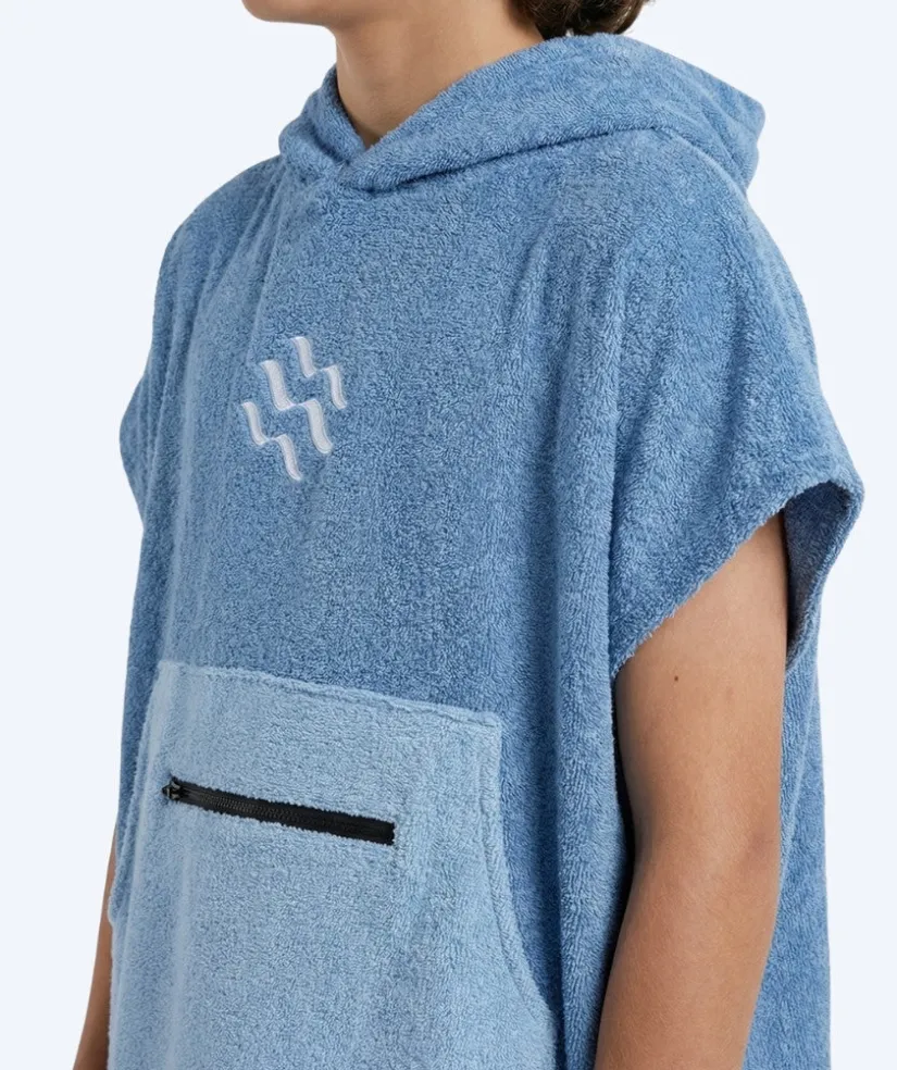 Online Watery badeponcho til junior (6-15) - Bomuld - Atlantic Blue