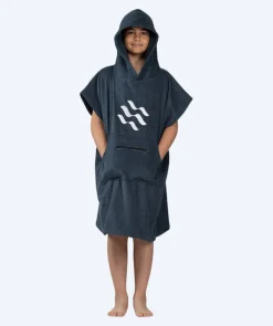 Watery badeponcho til junior (6-15) - Bomuld - Mørkeblå