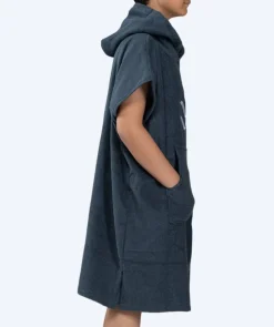 Watery badeponcho til junior (6-15) - Bomuld - Mørkeblå