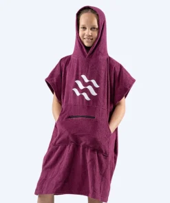 Best Watery badeponcho til junior (6-15) - Bomuld - Lilla
