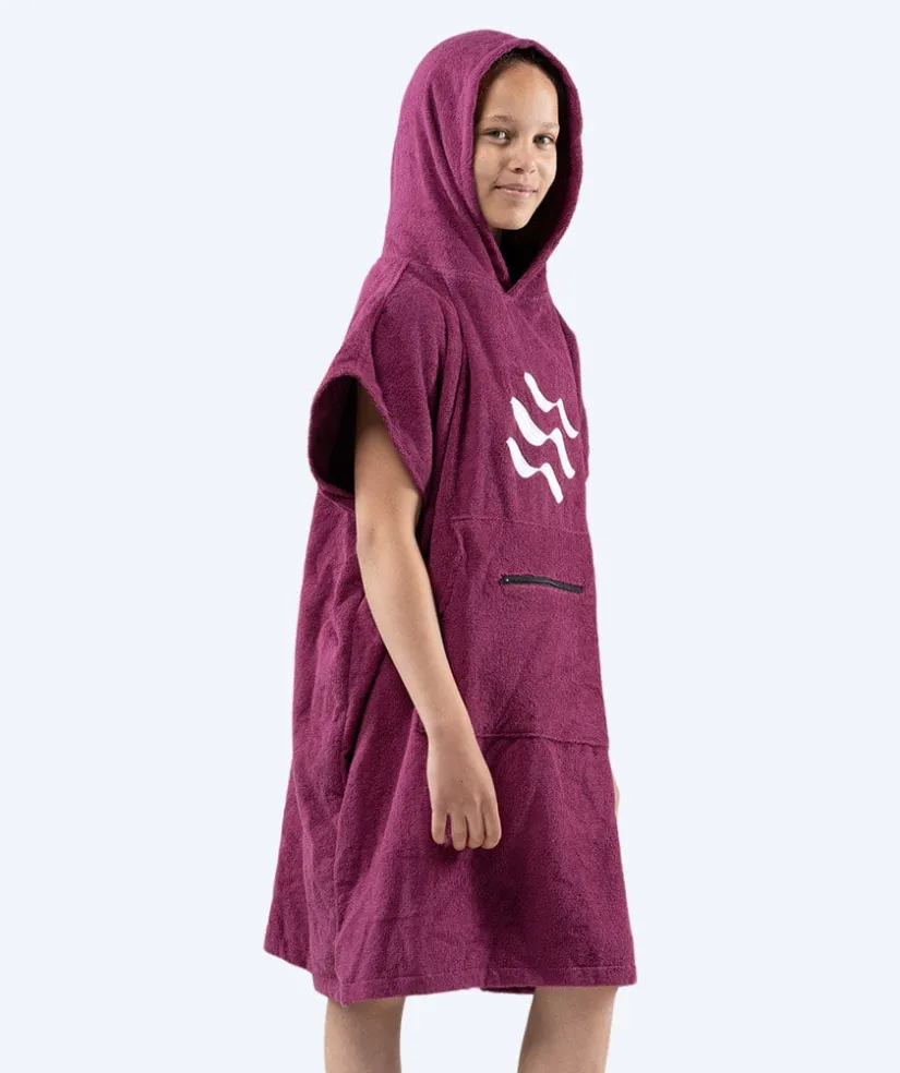 Best Watery badeponcho til junior (6-15) - Bomuld - Lilla