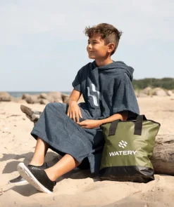 Best Watery badeponcho til junior (6-15) - Bomuld - Lilla