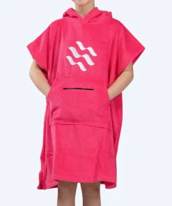 Online Watery badeponcho til junior (6-15) - Bomuld - Pink