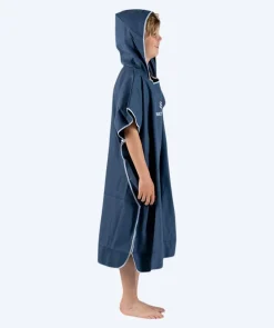 Online Watery badeponcho til junior (6-15) - Microfiber - Mørkeblå