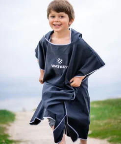 Online Watery badeponcho til junior (6-15) - Microfiber - Royal Blue