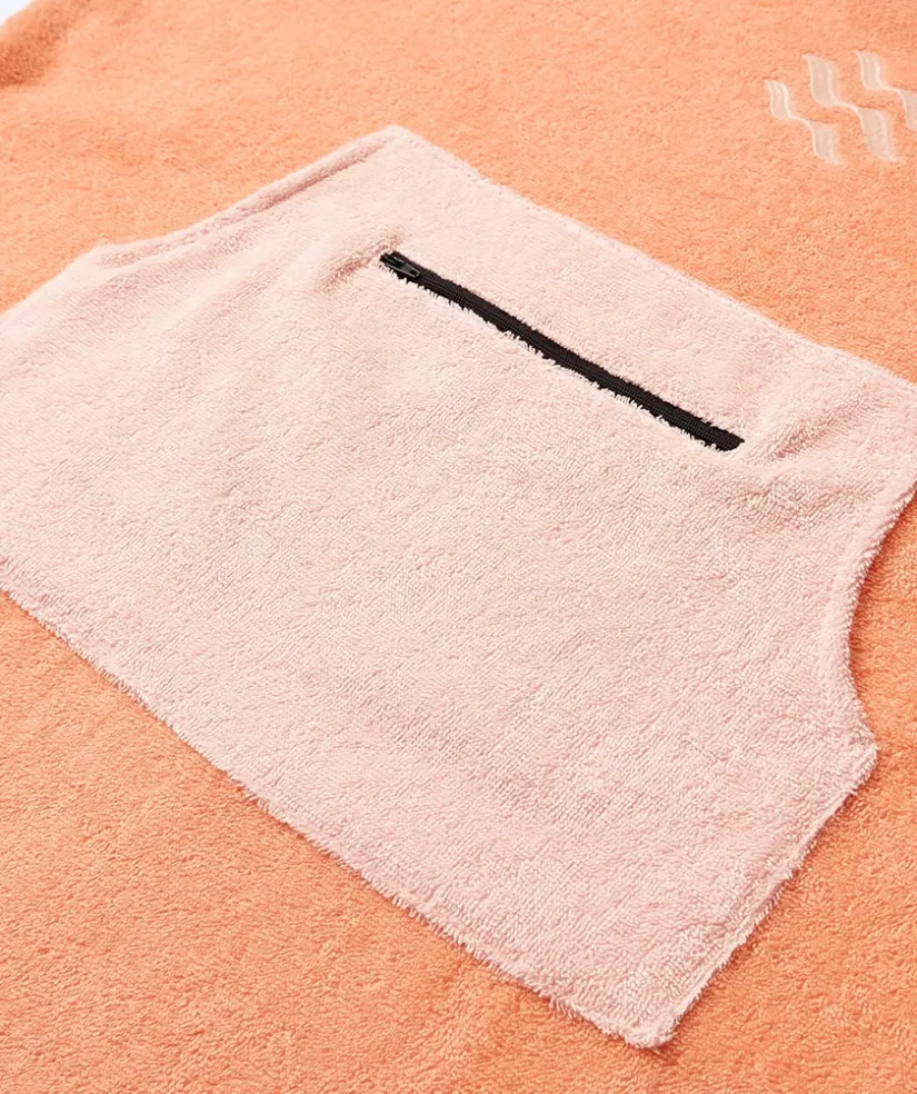 Online Watery badeponcho til junior (6-15) - Bomuld - Atlantic Pink