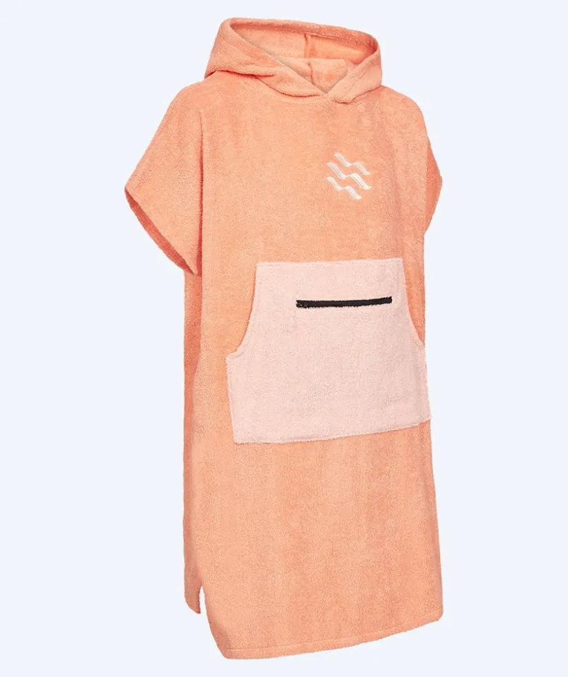 Online Watery badeponcho til junior (6-15) - Bomuld - Atlantic Pink
