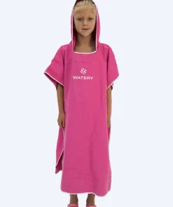 Outlet Watery badeponcho til junior (6-15) - Microfiber - Pink