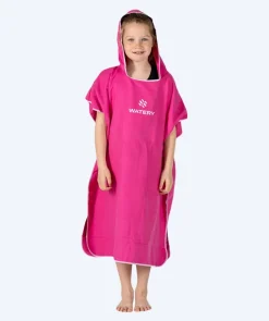 Outlet Watery badeponcho til junior (6-15) - Microfiber - Pink