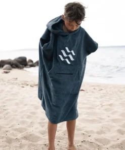 Clearance Watery badeponcho til junior (6-15) - Bomuld - Grå
