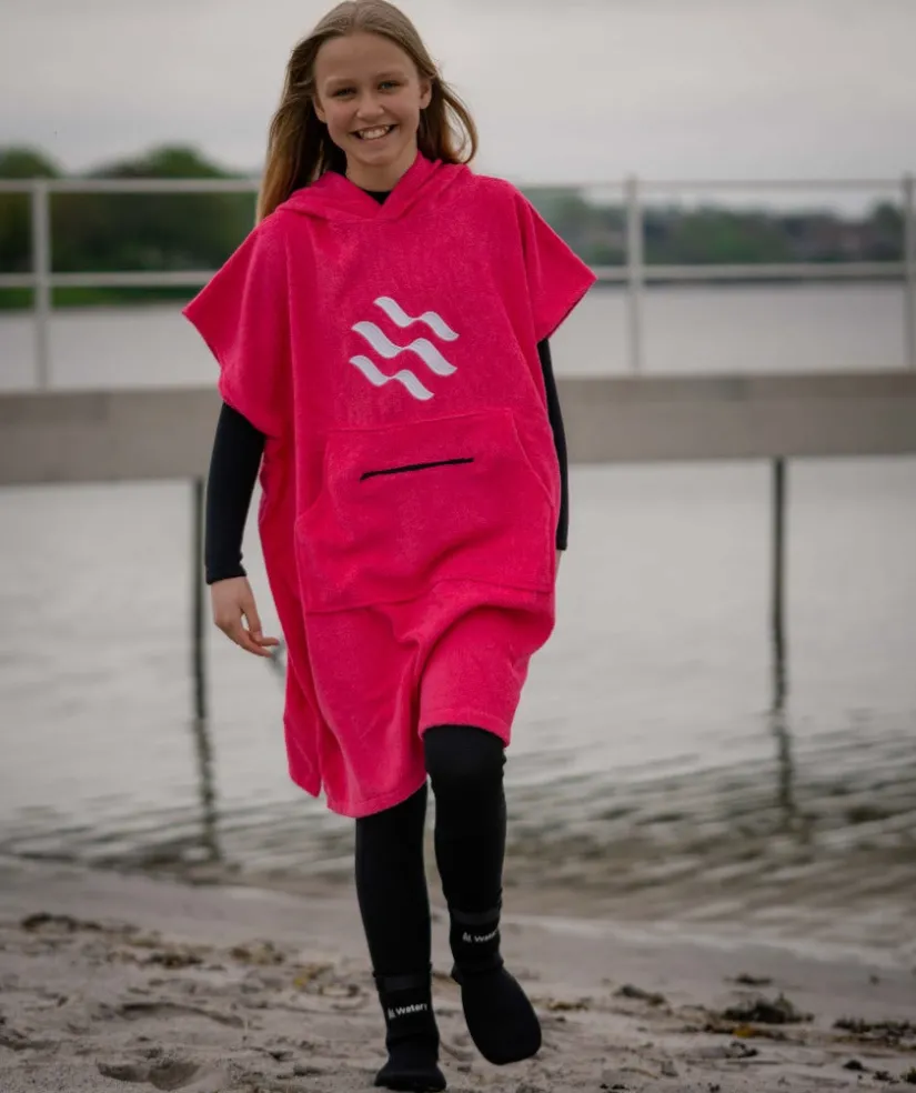 Clearance Watery badeponcho til junior (6-15) - Bomuld - Grå